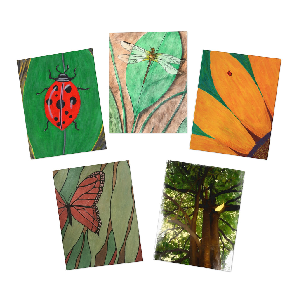 Greeting Cards, Nature Art 5-Pack