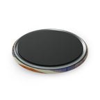 Magnet, Coffee Art Round Button  — Decorative Coffee Cup Magnet