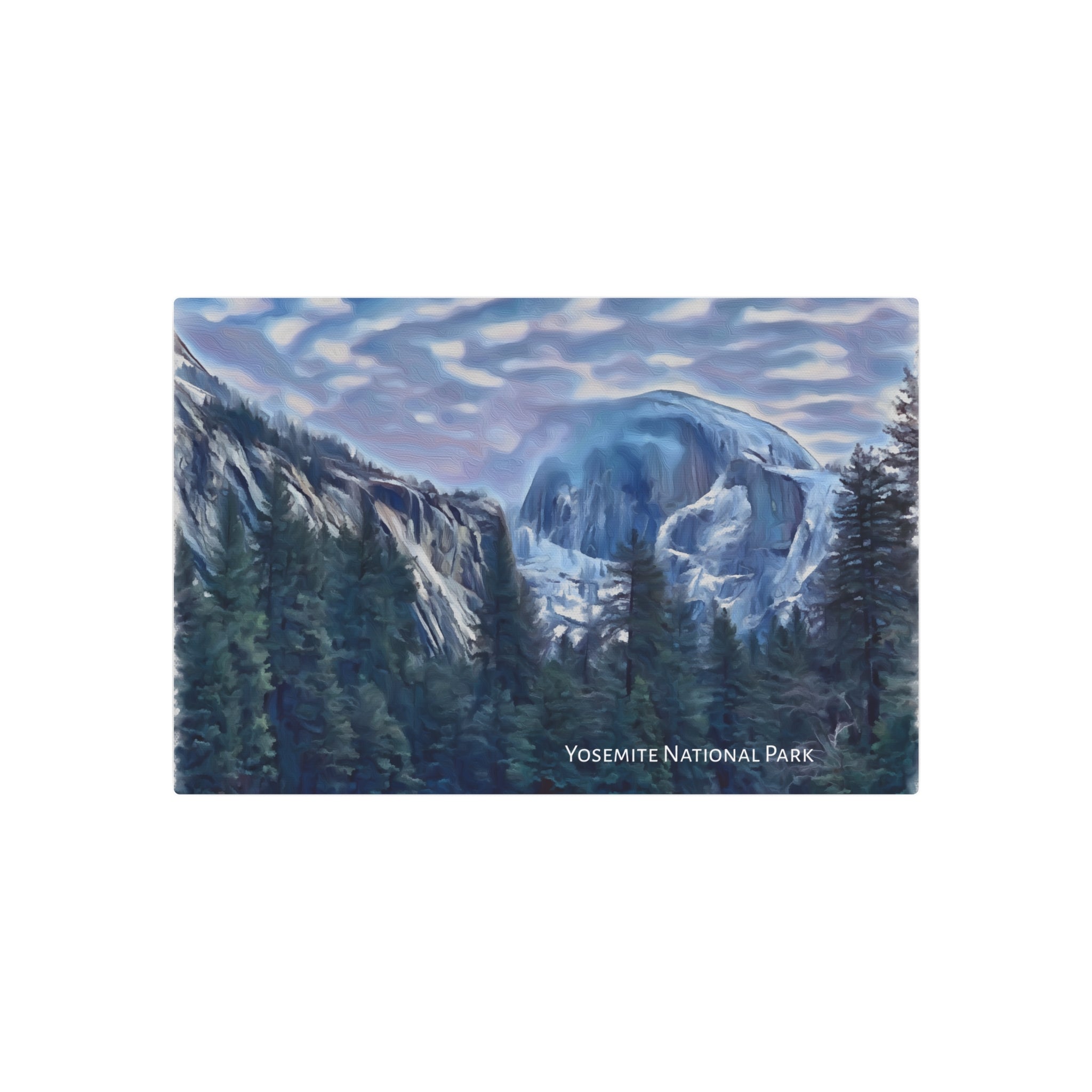 Wall Art, Yosemite Half Dome. Metal plaque