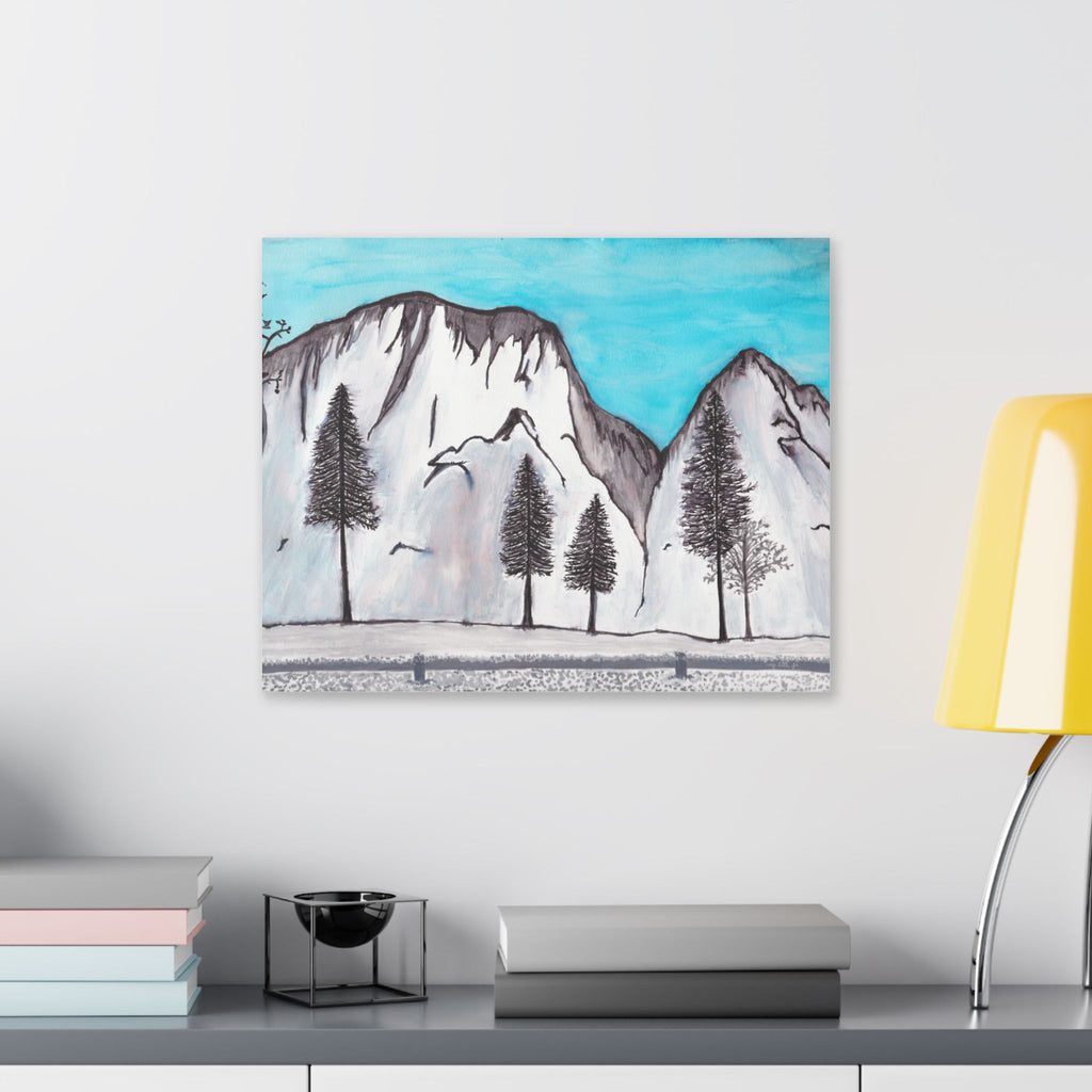 Wall Art, Yosemite in Winter (in 3 sizes) - Canvas