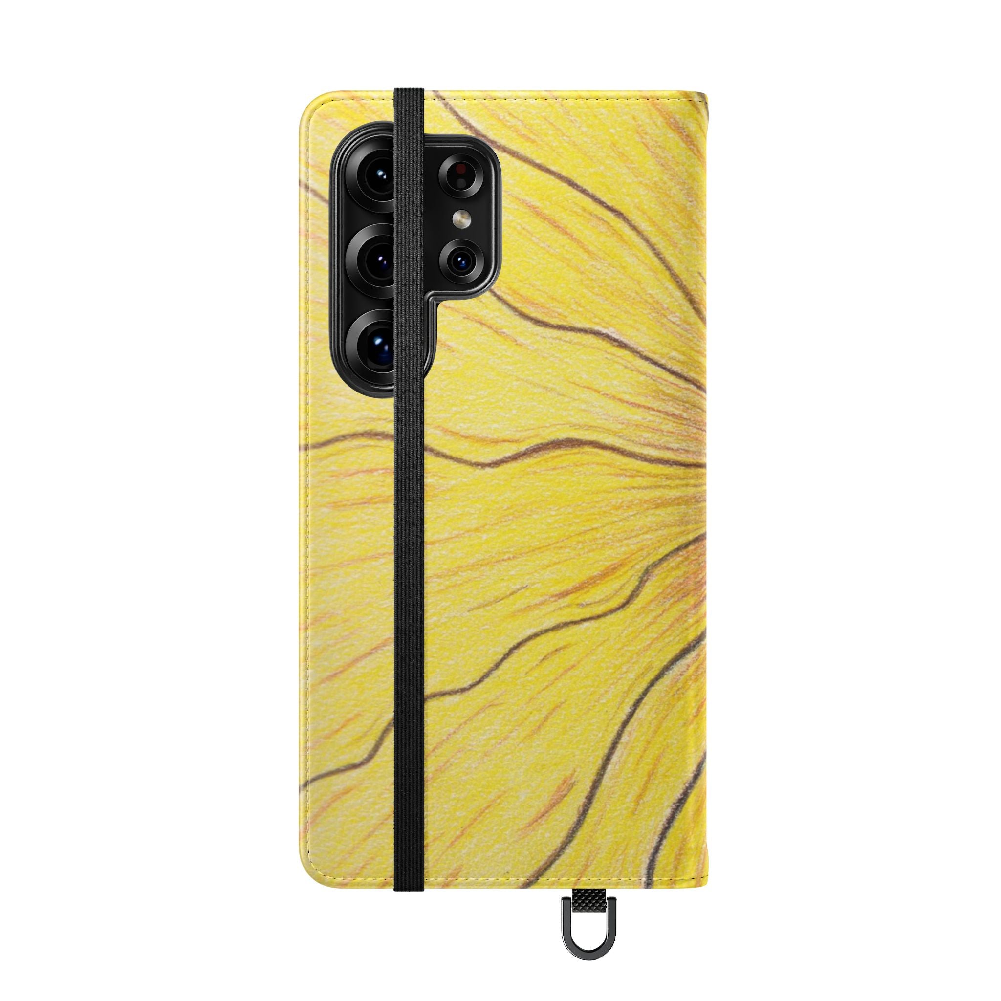 Phone Case, Sunflower Journey Flip Case – Artistic Floral