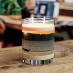 Candle, Ocean design Glass (ocean mist scent)