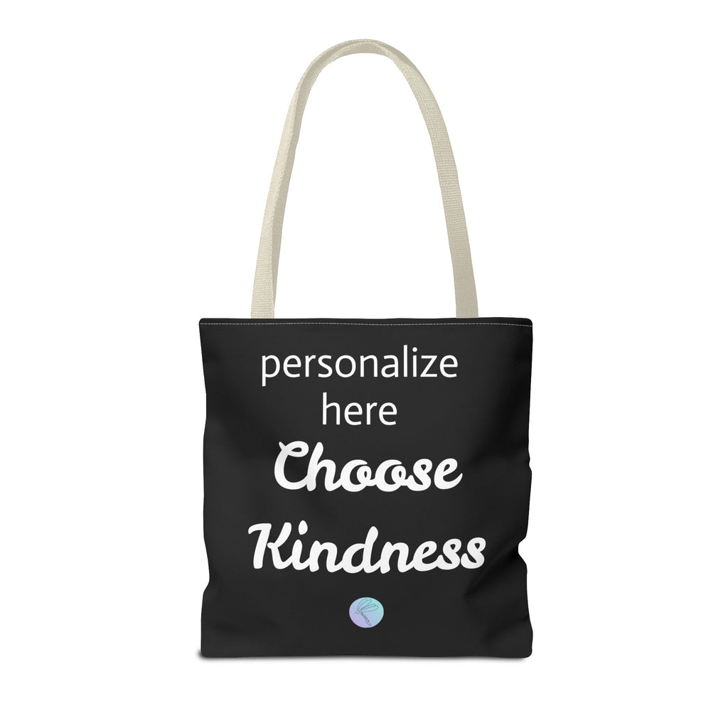 Bag, Be Kind Heart Tote Bag — Personalized Inspirational Canvas Tote