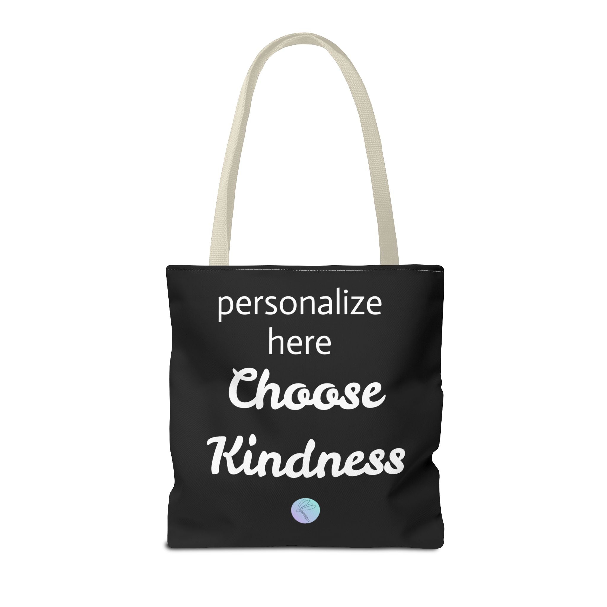 Bag, Be Kind Heart Tote Bag — Personalized Inspirational Canvas Tote