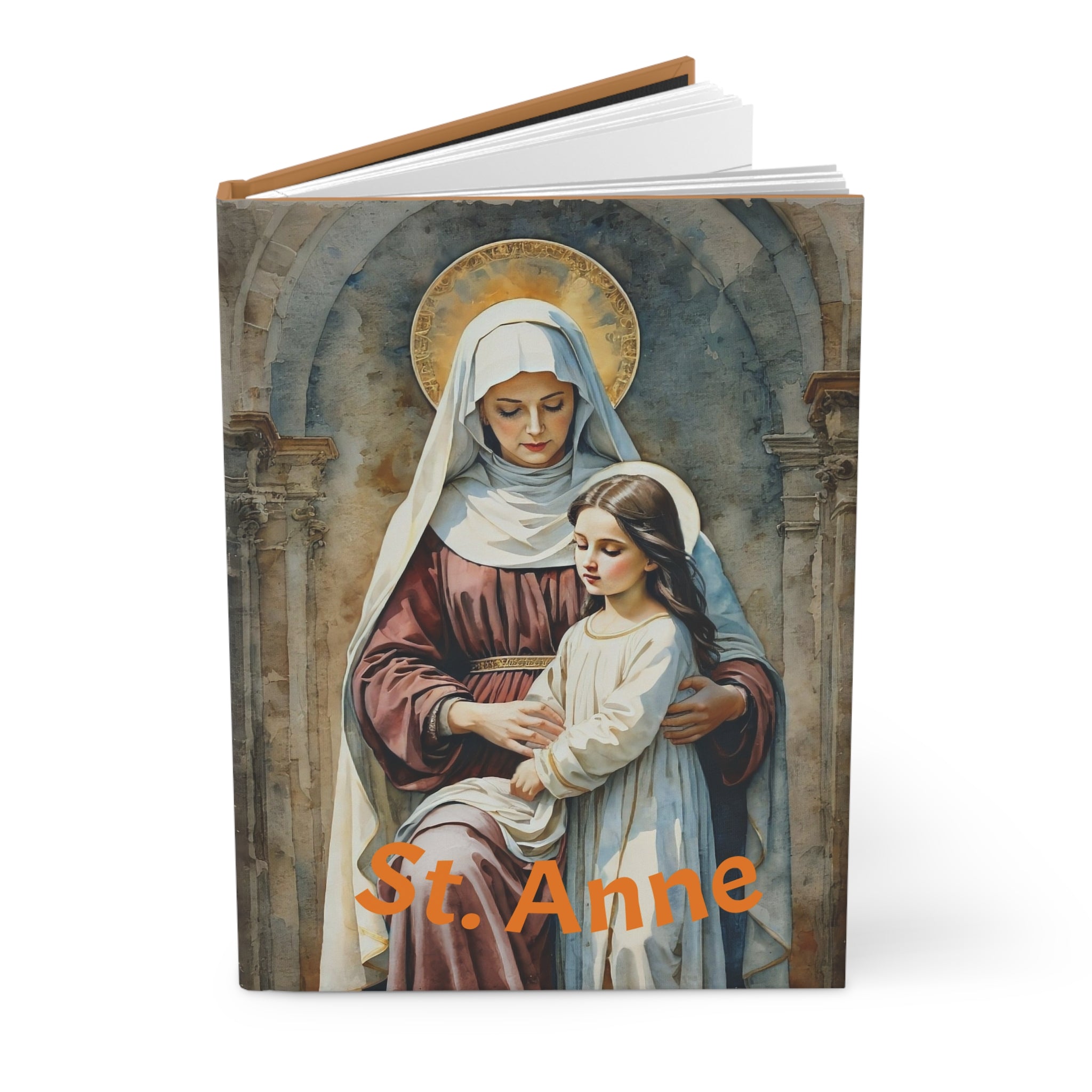 Notebook, Hardcover Journal St Anne on Cover