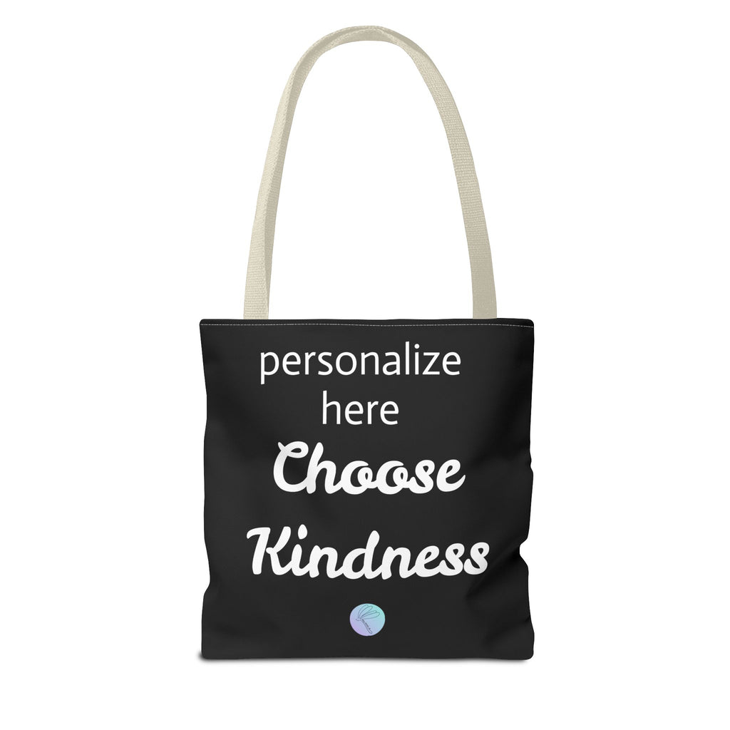 Bag, Be Kind Heart Tote Bag — Personalized Inspirational Canvas Tote