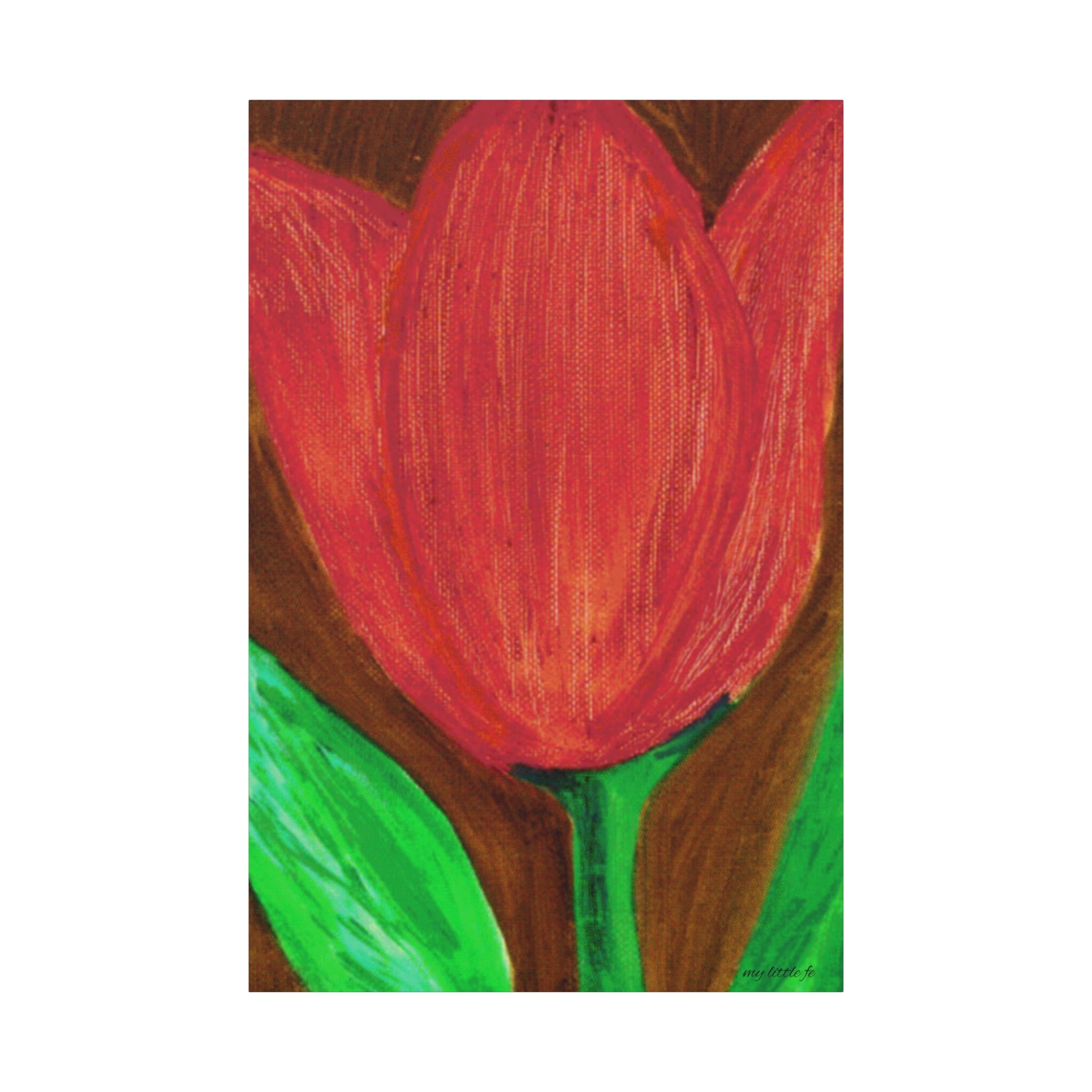 Red Tulip Canvas Wall Art