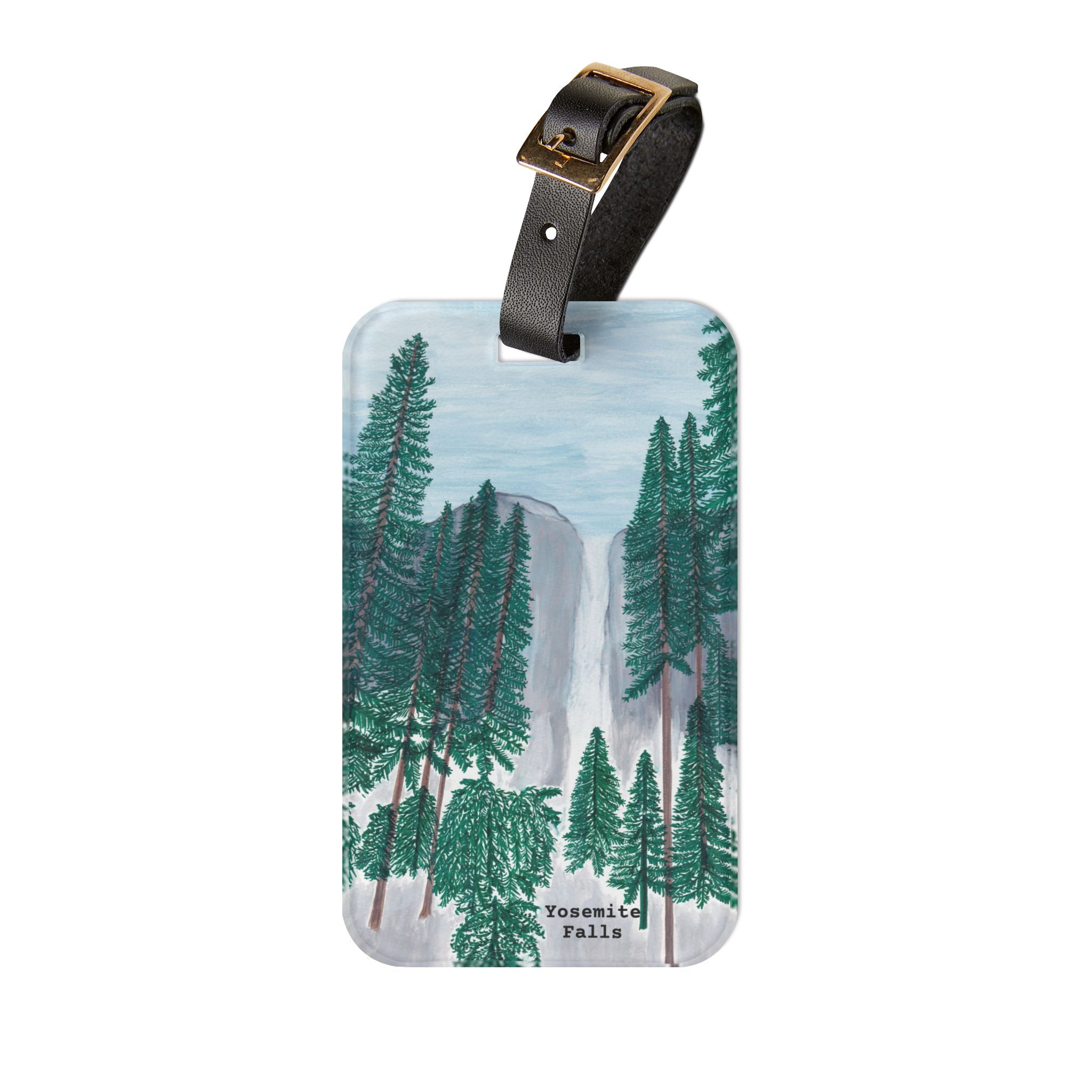 Travel, Yosemite Falls Luggage Tag