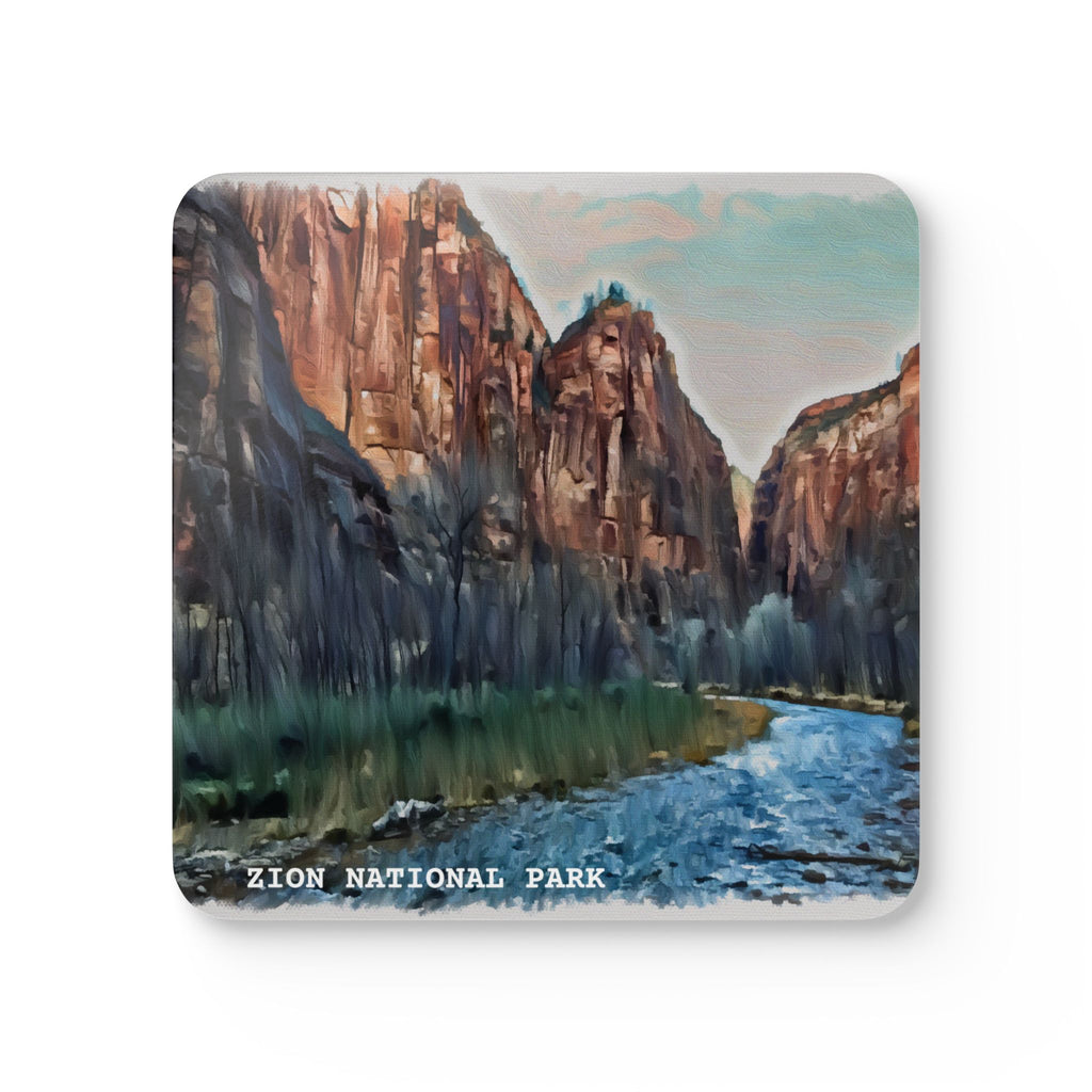 Coaster Set (4) - Zion National Park (Corkwood)