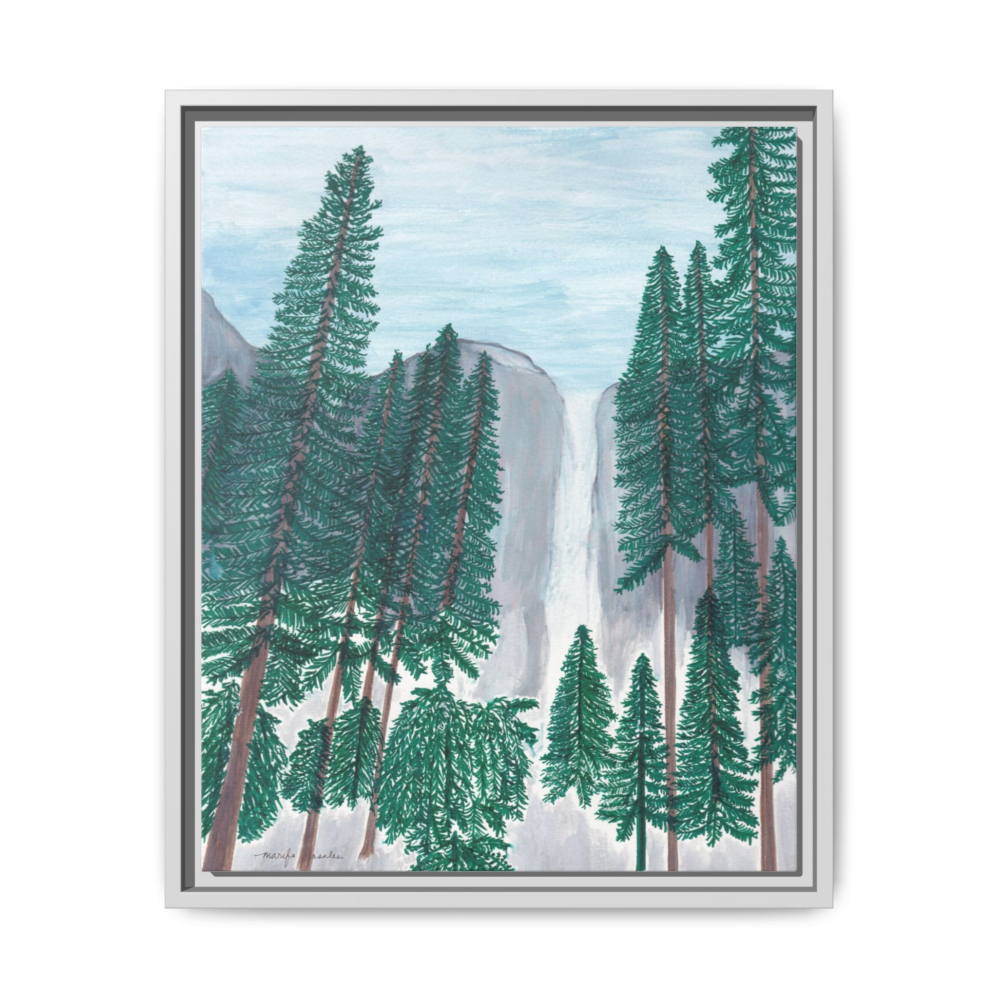 Wall Art, Yosemite Falls Framed Canvas
