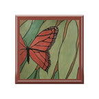 Jewelry Box, Mettalic Butterfly Design