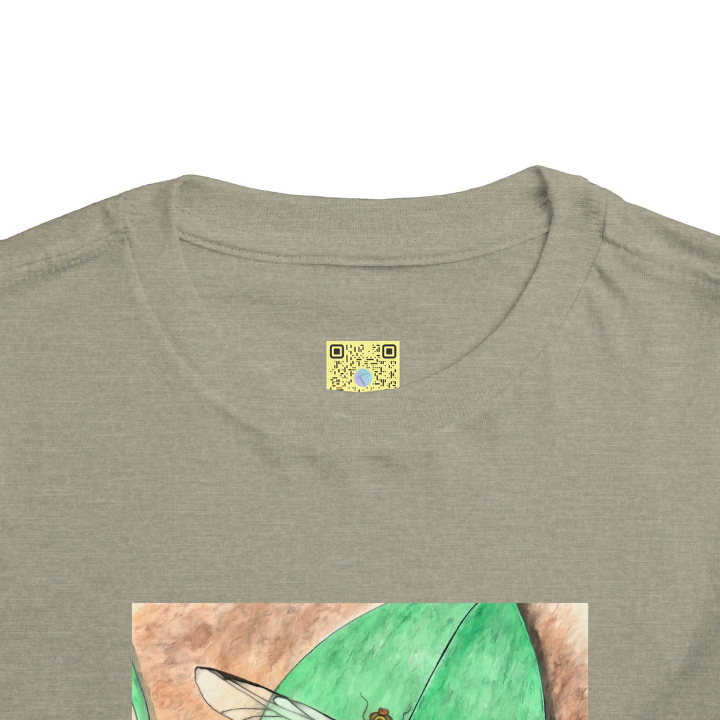 Shirt, Kids, Toddler Tee - Dragonfly on a leaf