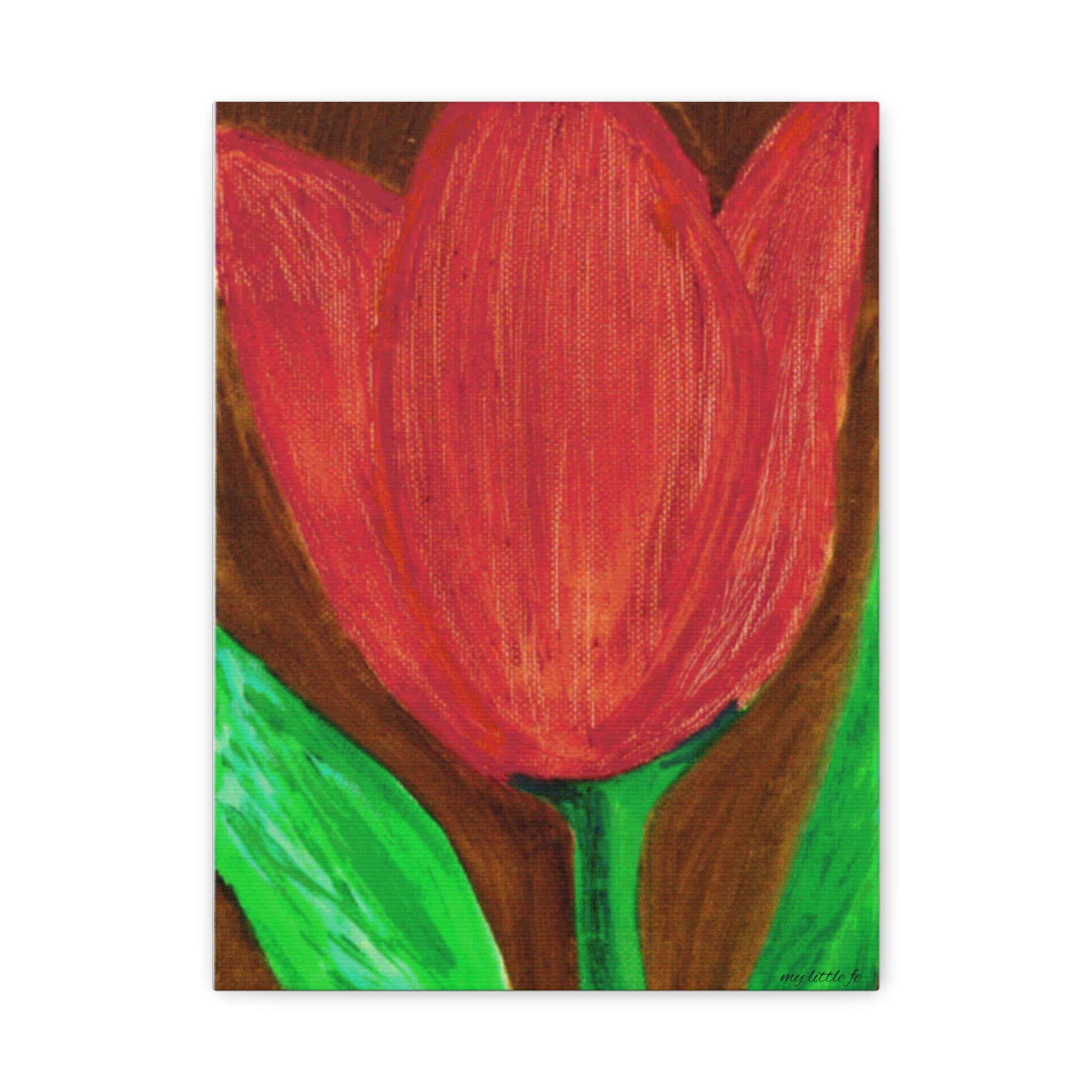 Red Tulip Canvas Wall Art