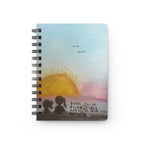 Spiral Notebook — Sunset Friends Illustrated Journal with ‘Even Though…’ Quote
