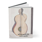 Notebook, Split Guitar — Hardcover Journal