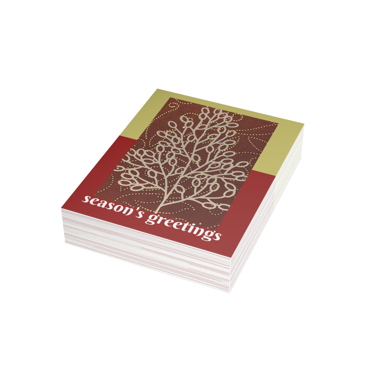Greeting Card, Christmas Tree Collage (1, 10, or 30 pcs)