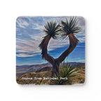 Mouse pad with a Joshua Tree and desert landscape design, featuring 'Joshua Tree National Park'.