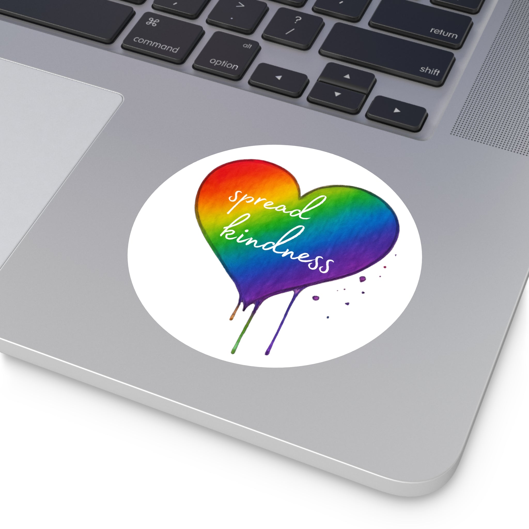Sticker, Kindness Rainbow Heart