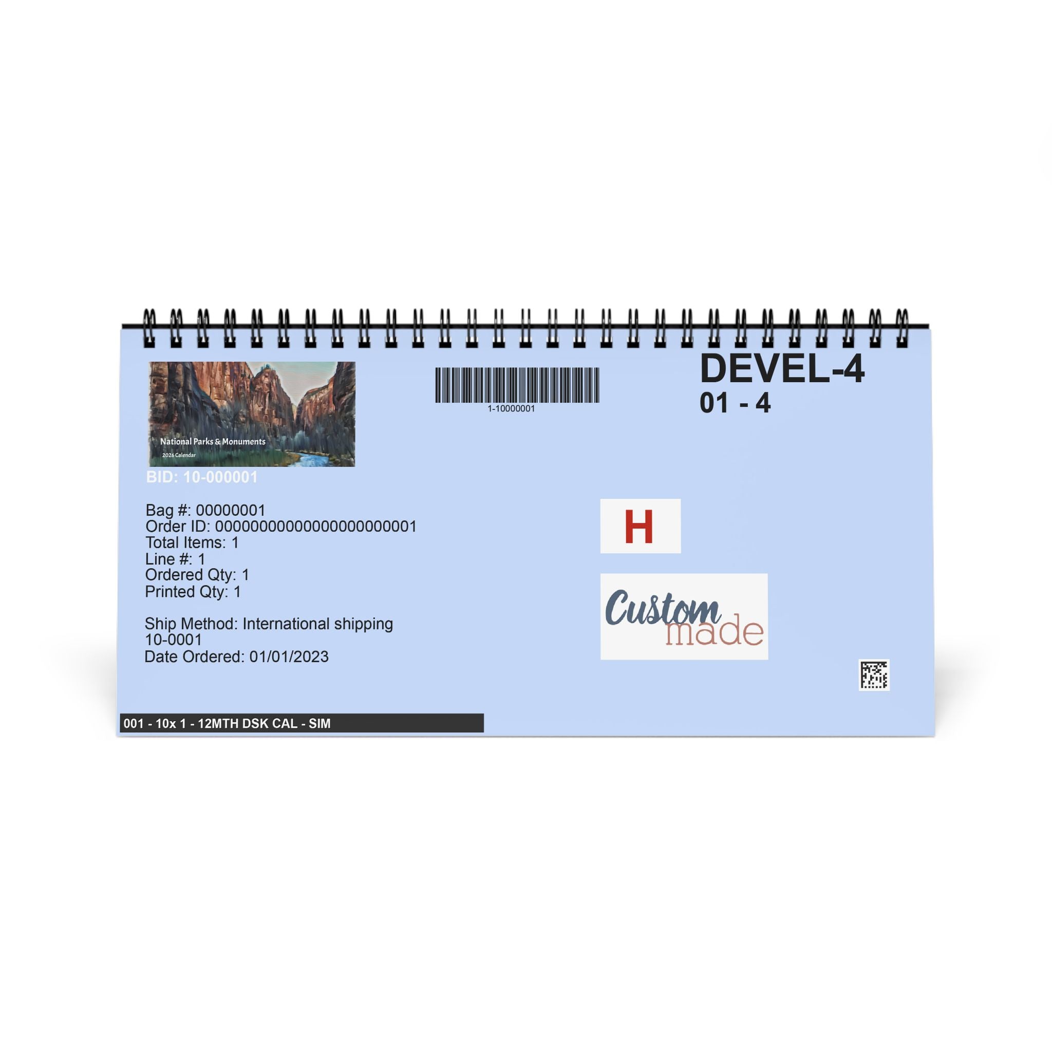 Calendar, Desktop Calendar (2026) National Parks