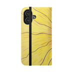 Phone Case, Sunflower Journey Flip Case – Artistic Floral