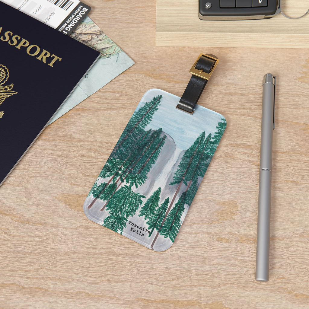 Travel, Yosemite Falls Luggage Tag