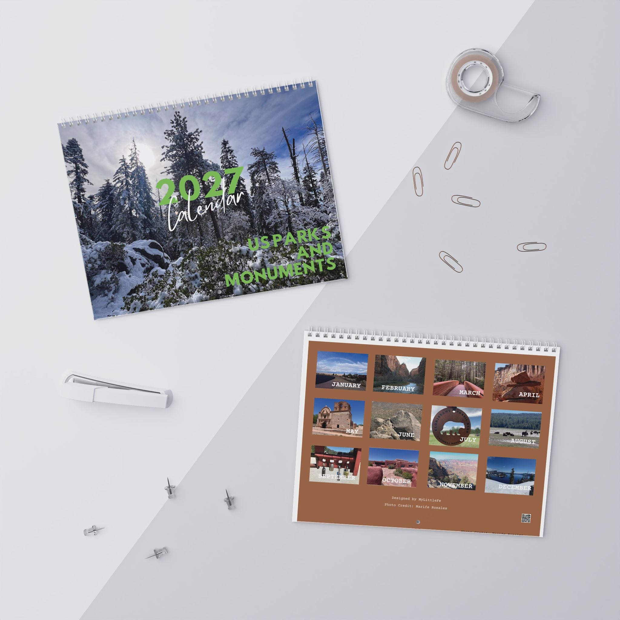 Calendar, 2027 US Parks & Monuments Wall Calendar
