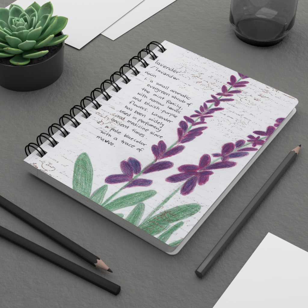 Notebook, Lavender — Spiral Journal (5"x7")