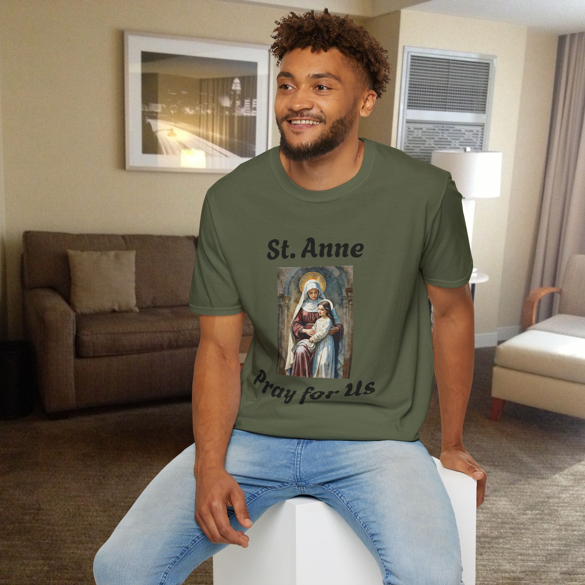 Shirt, St. Anne T-Shirt 2 | Celebratory Tee for Heritage Events, Religious Gatherings, Family Reunions, Gift for Faith Celebrations, [...]