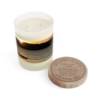 Candle, Ocean design Glass (ocean mist scent)