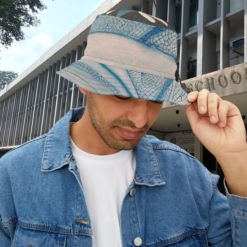 Hat, Daisy Dragonfly wings Design Bucket Hat