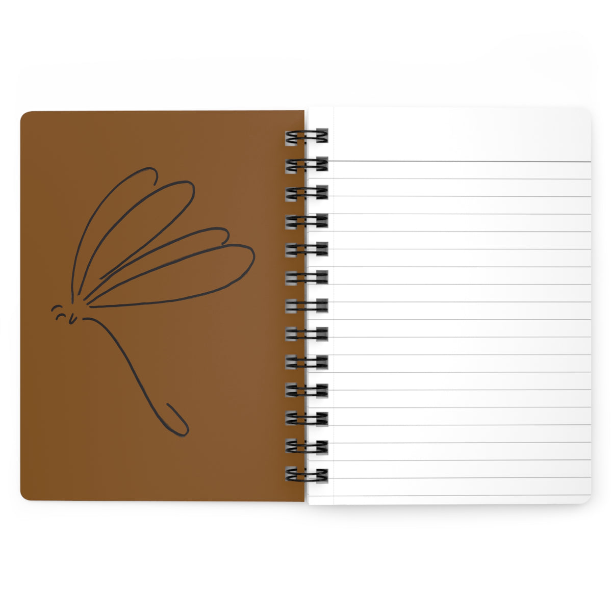 Notebook, Dragonfly Leaf - Spiral Journal (5"x7")
