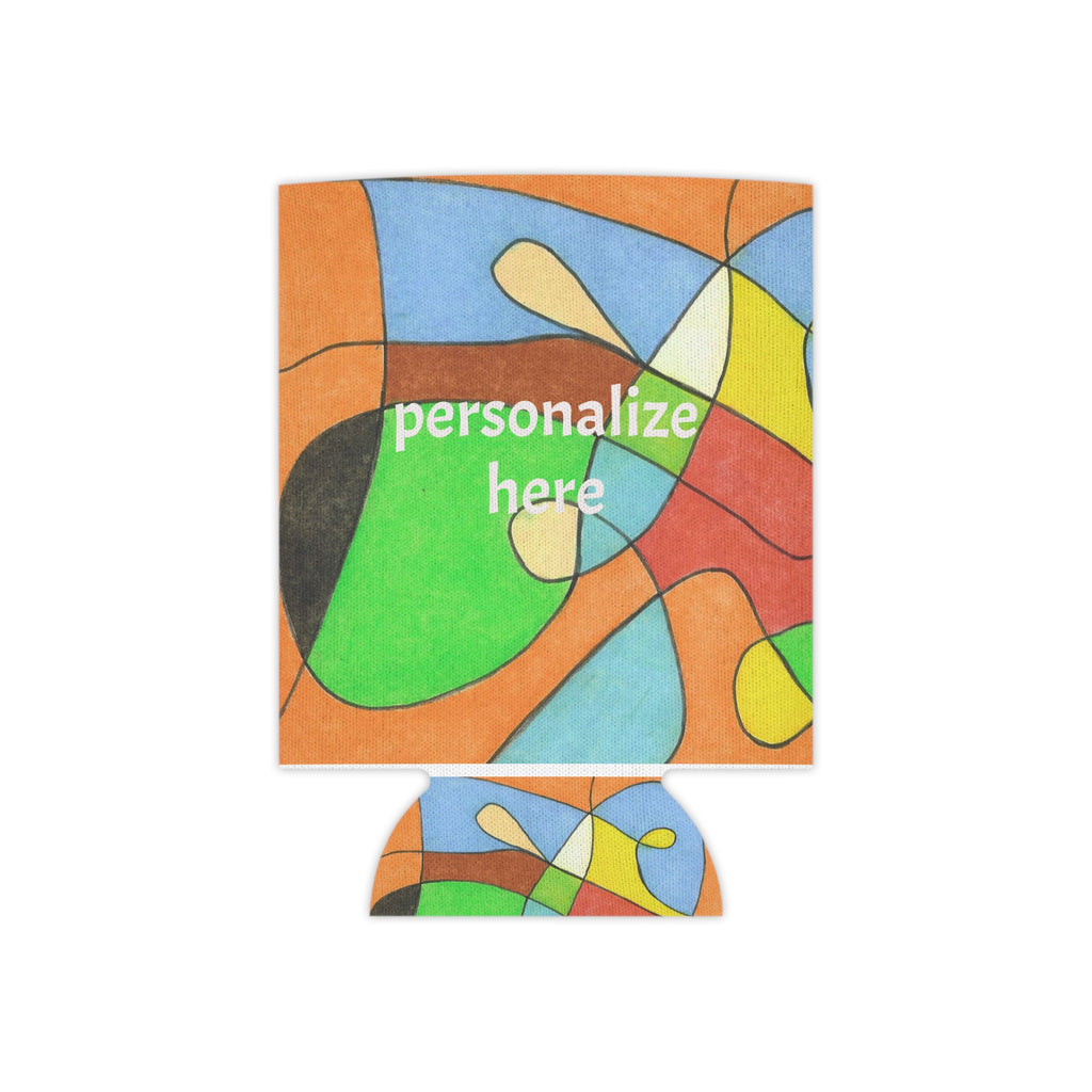 Can Cooler Sleeve, Vibrant Beverage Holder, Summer Party Essential, Unique Gift for Friends