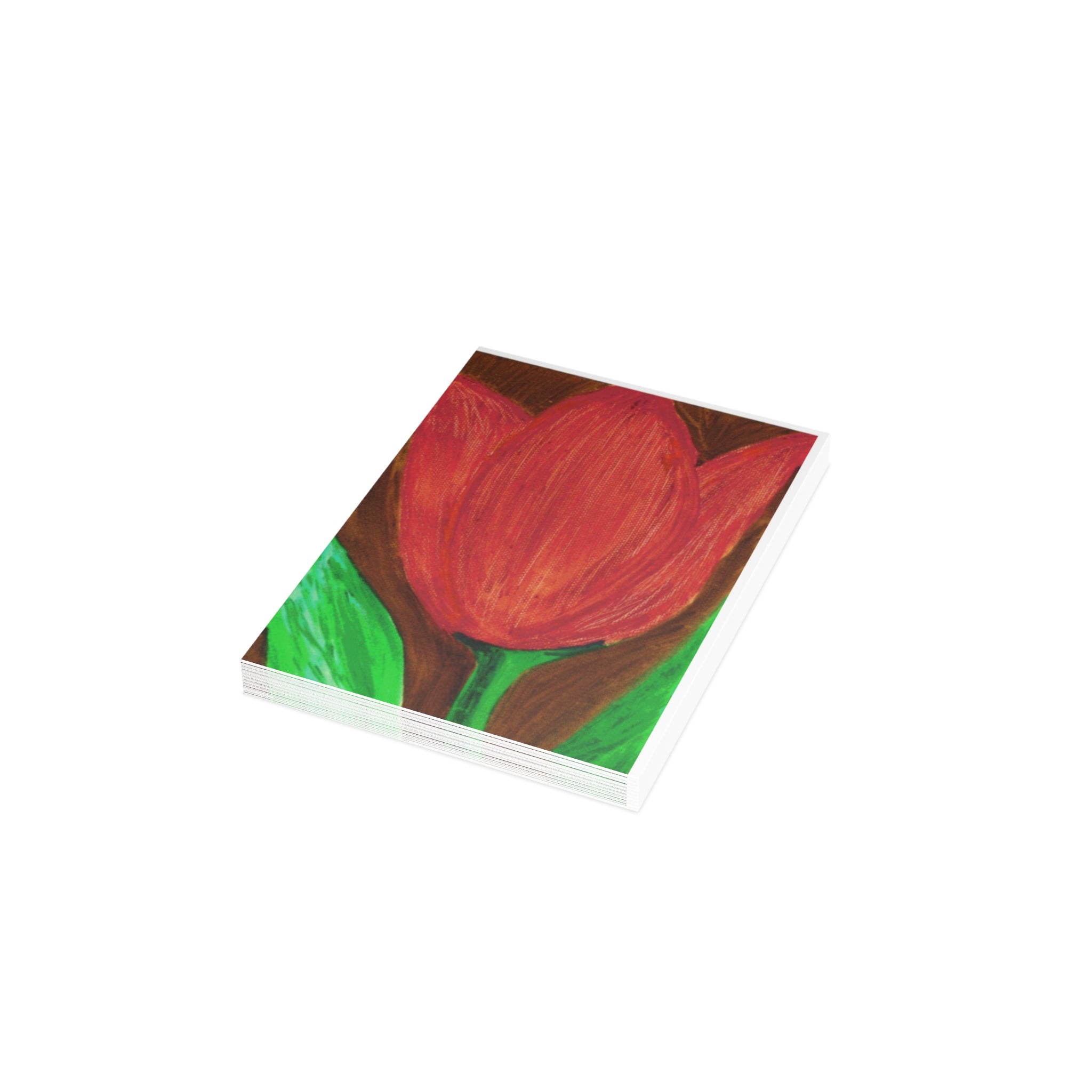 Greeting Cards, Red Tulip (QTY: 1, 10, 30)