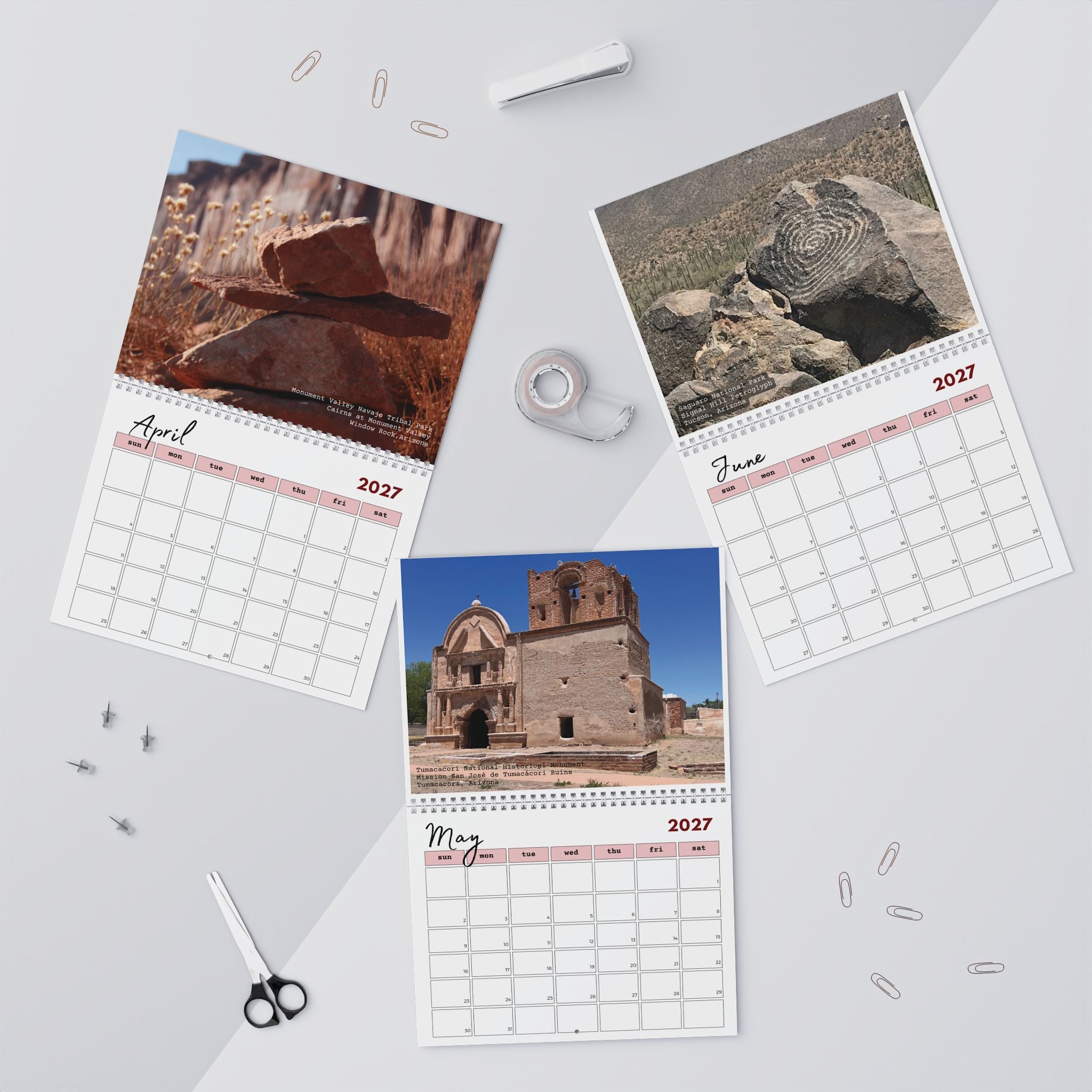 Calendar, 2027 US Parks & Monuments Wall Calendar