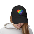 Cap, Rainbow Drip Heart "Spread Kindness" - Distressed