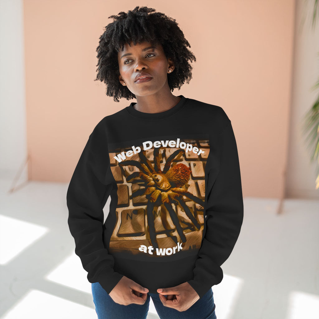 Shirt, Spider Web Developer Sweatshirt