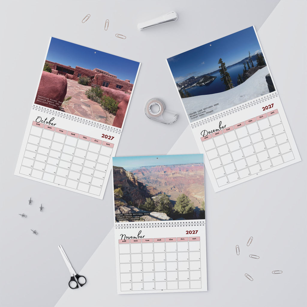 Calendar, 2027 US Parks & Monuments Wall Calendar