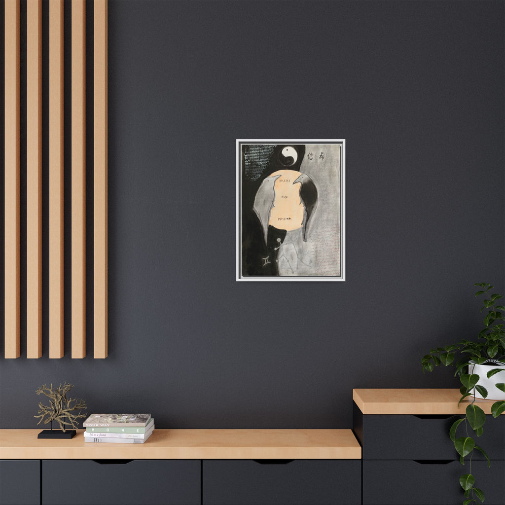 Wall Art, "Duality" Framed Canvas