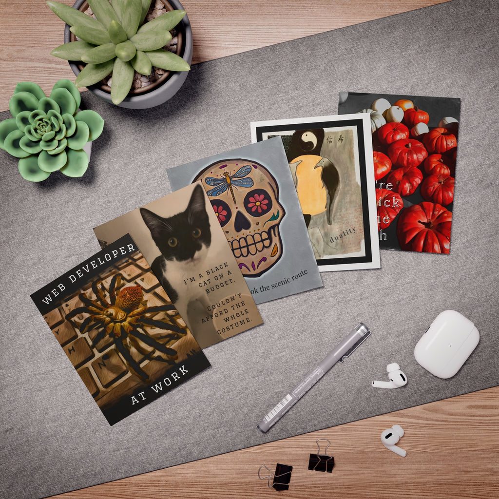 Greeting Card, Halloween and Fall Set of 5