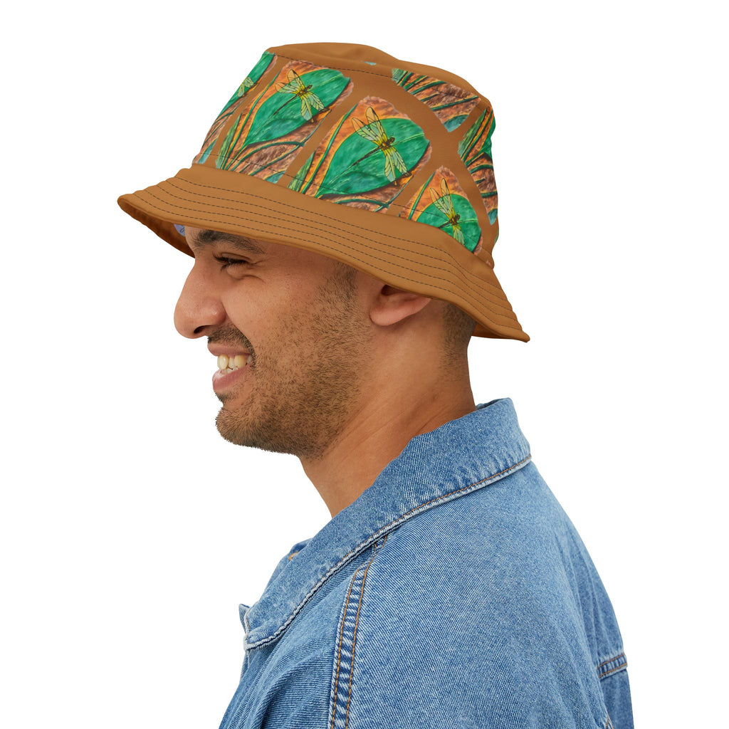Hat, Artistic Dragonfly Bucket Hat