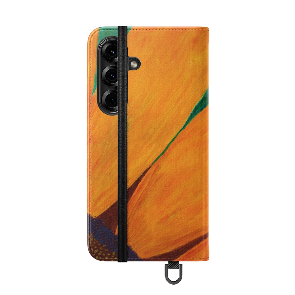 Phone Case, Ladybug on Sunflower — Flip Phone Case
