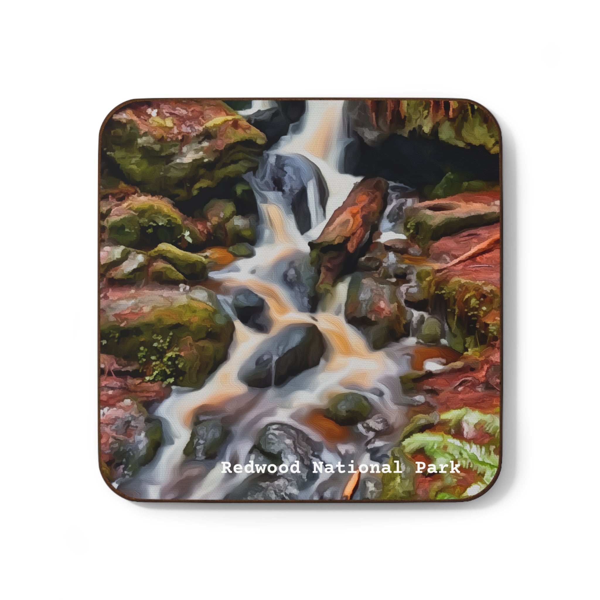 Coaster, Redwood National Park Stylized Photo Hardboard Back Coaster