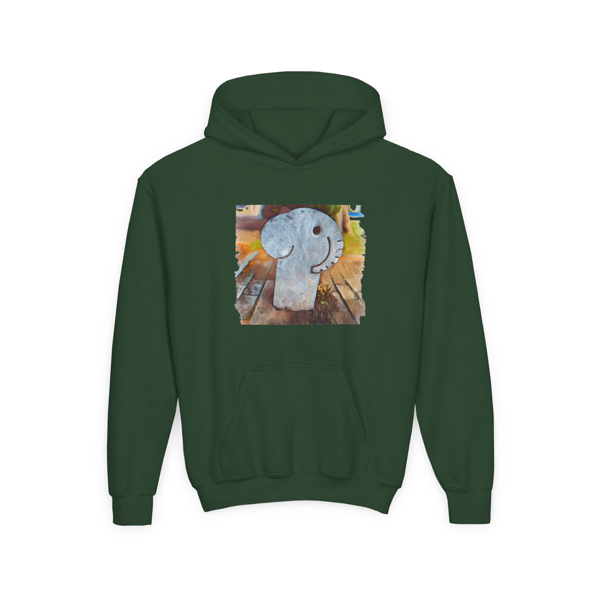 Shirt, Park Elephant Kids Hoodie