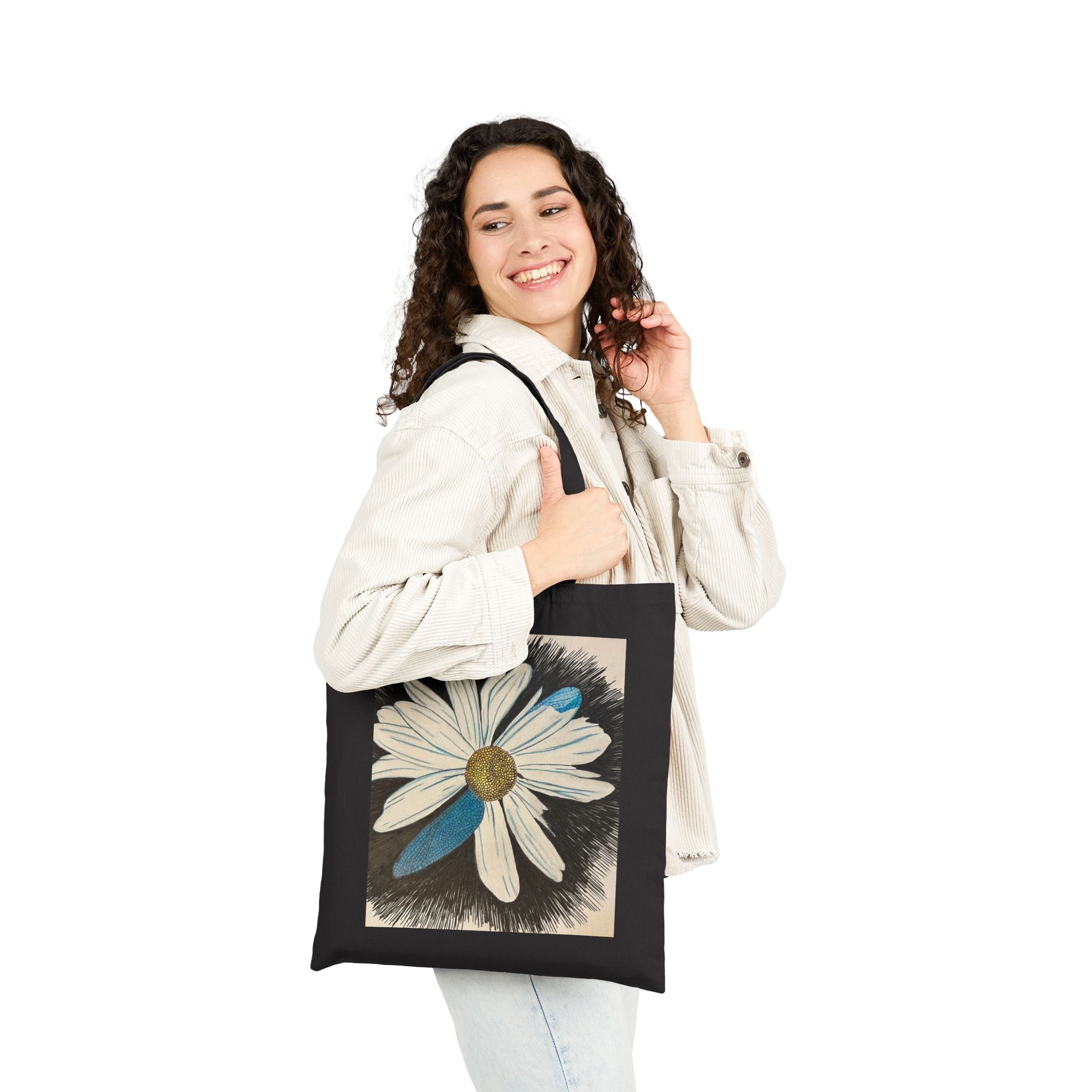 Bag, Daisy Dragonfly Tote Bag
