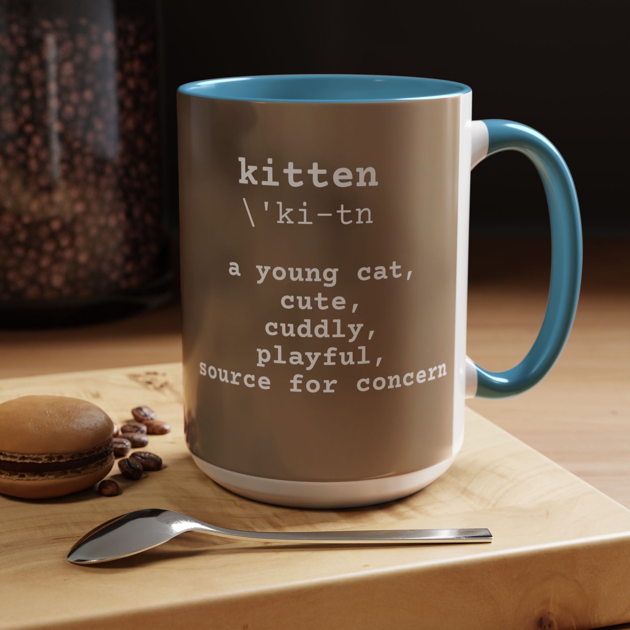 Mug, Cute Kitten Coffee Cup - 15 oz