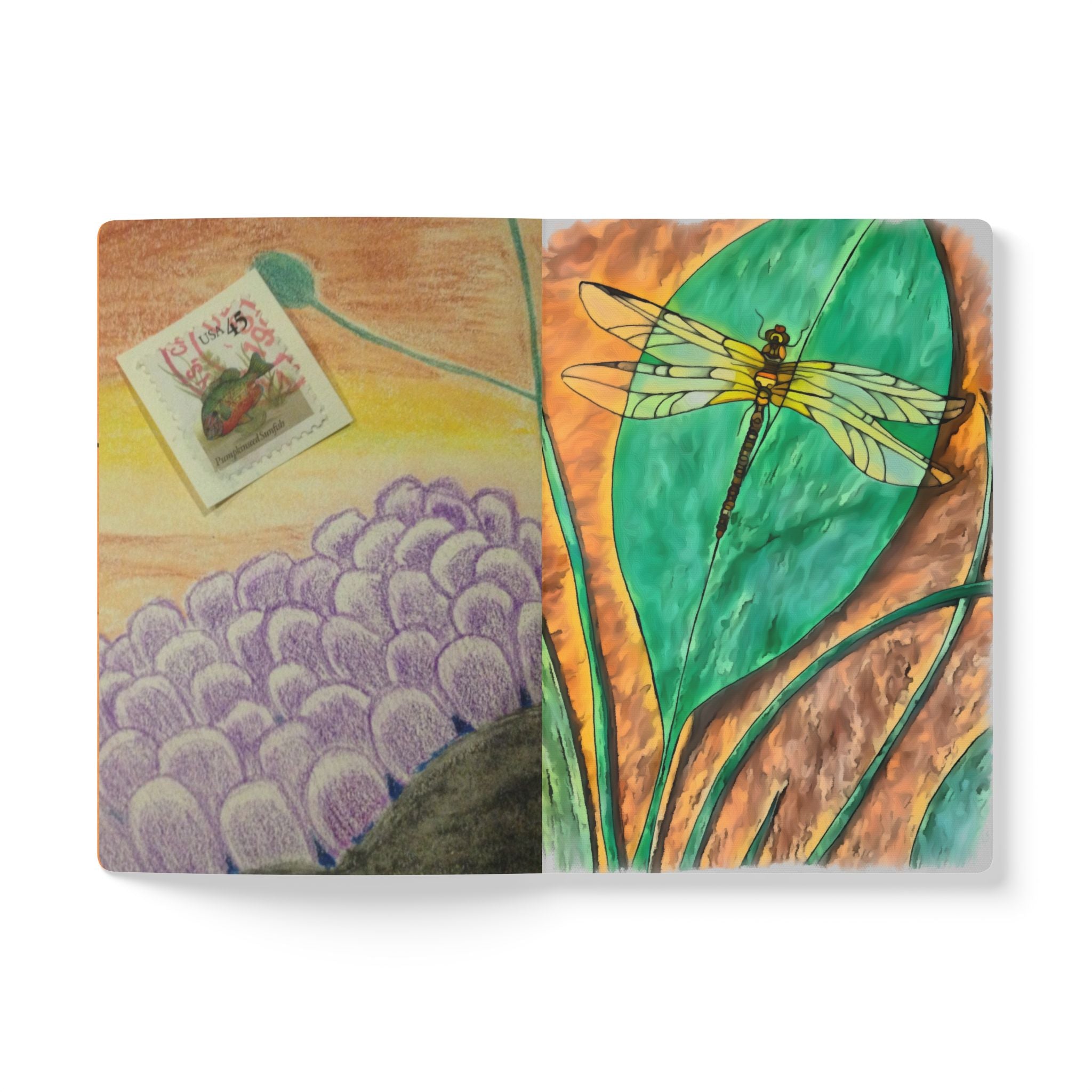 Notebook, Dragonfly Wings Softcover Journal