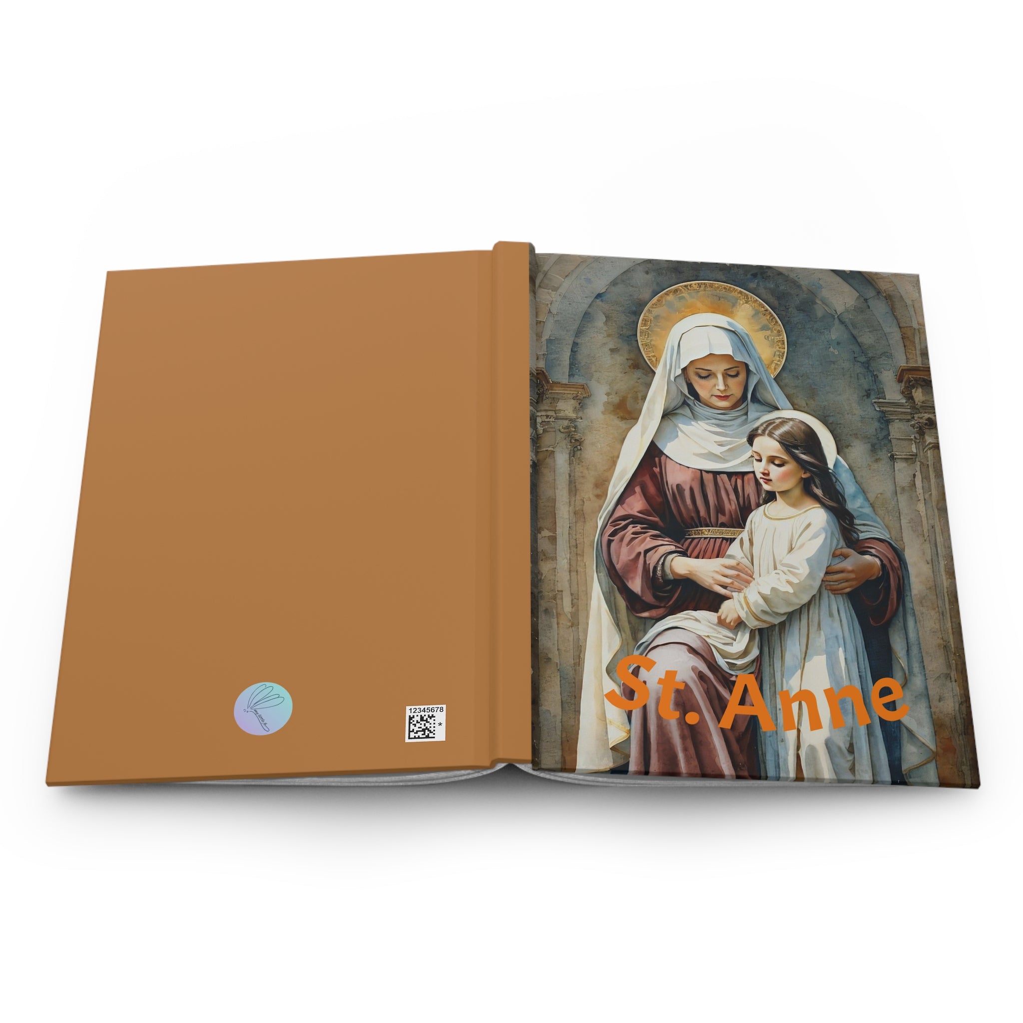 Notebook, Hardcover Journal St Anne on Cover