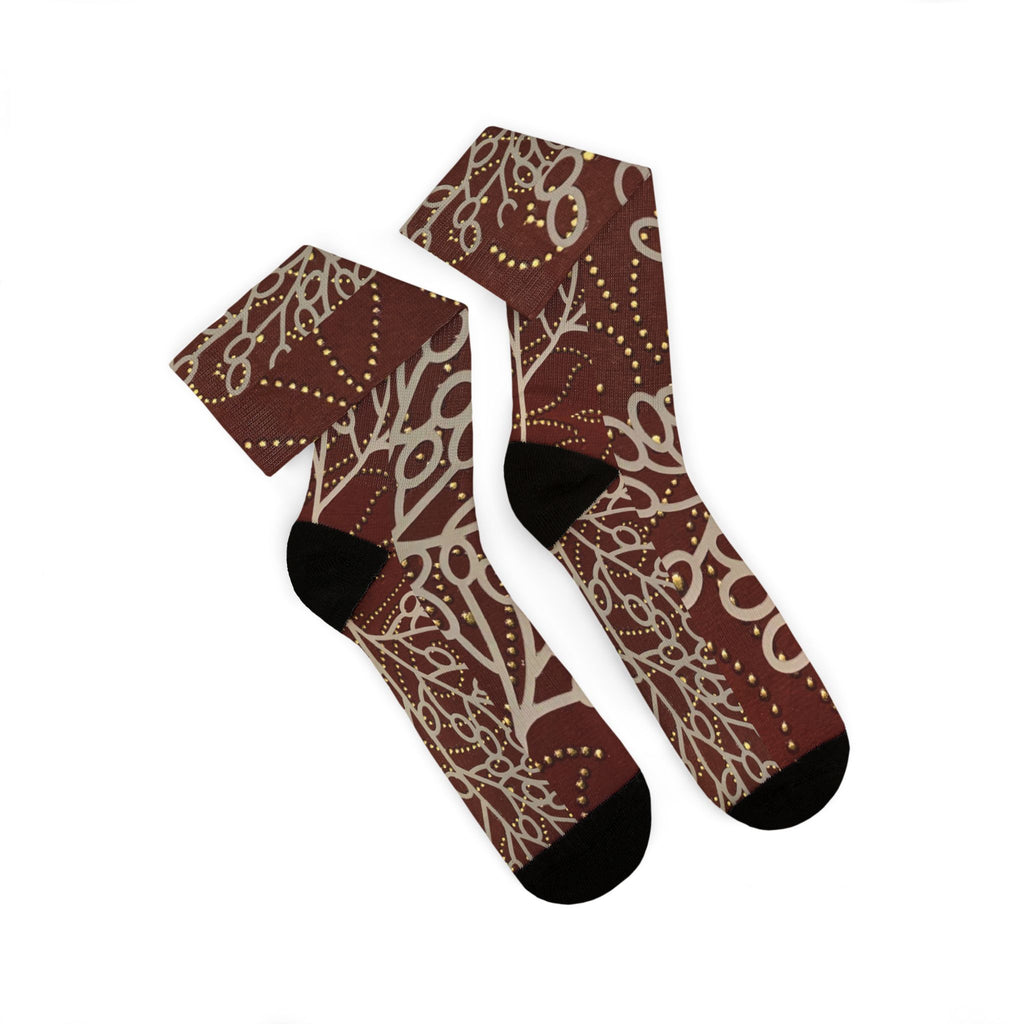 Socks, Christmas Tree Paper Collage