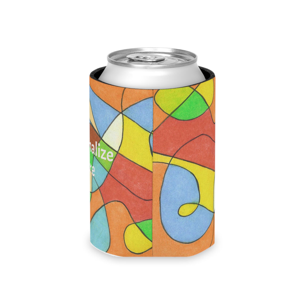 Can Cooler Sleeve, Vibrant Beverage Holder, Summer Party Essential, Unique Gift for Friends