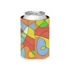 Can Cooler Sleeve, Vibrant Beverage Holder, Summer Party Essential, Unique Gift for Friends